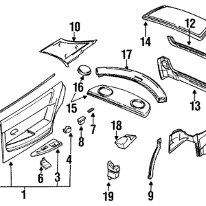 Trunk Trim - Mazda (HG30-68-89XD-65)