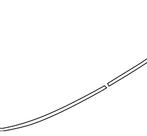 Rear Spoiler Seal - Mazda (KB8B-51-954)