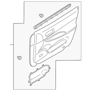 Door Trim Panel - Mazda (GK2H-68-45YL-72)