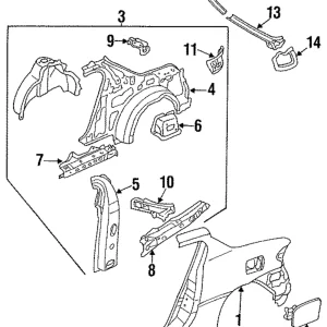 Fuel Door - Mazda (EA01-42-410)