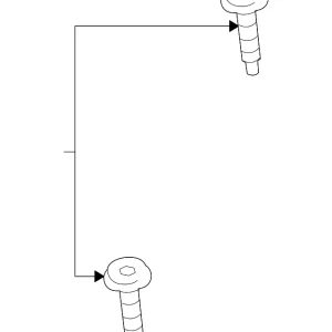 Mirror Glass Bolt - Mazda (9YAA-30-602A)