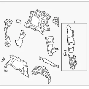 Inner Panel Assembly - Mazda (C5Y3-70-100E)