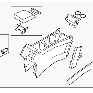 Console Assembly - Mazda (TD11-64-420J-34)