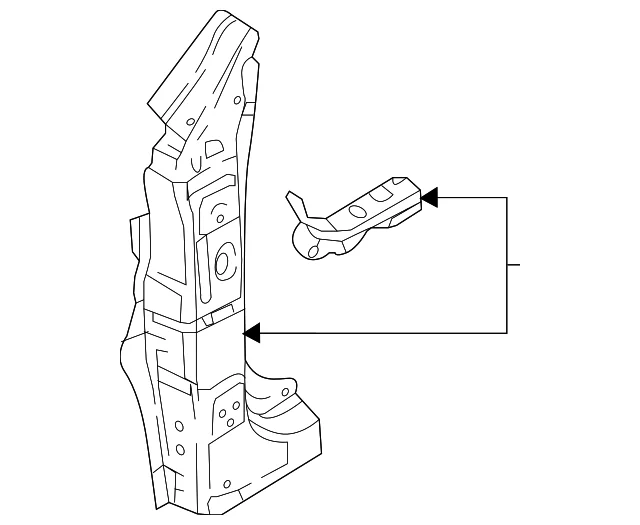 Pillar Reinforced - Mazda (DBYF-70-030)