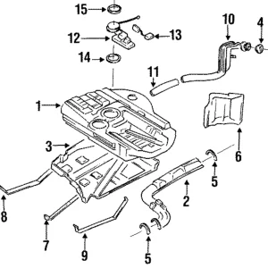 Fuel Tank Mount Strap - Mazda (GA2A-42-710A)