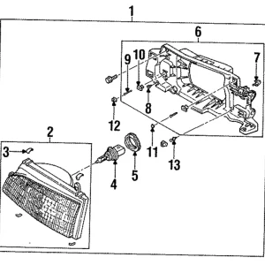 Composite Headlamp - Mazda (BR70-51-0K0B)