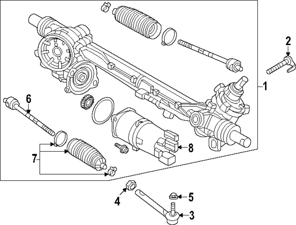 Gear Assembly Bolt - Mazda (KR9P-32-961)