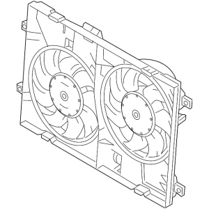 Engine Cooling Fan Assembly - Mazda (CA07-15-025A)