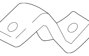 Passenger Air Bag Bracket - Mazda (D09W-60-A11)