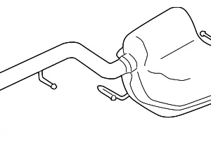 Muffler & Pipe - Mazda (L3L2-40-100)
