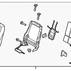 Seat Back Assembly - Mazda (GS4M-88-180A-02)