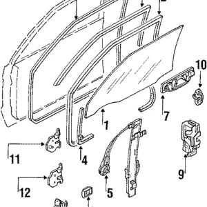 Weatherstrip - Mazda (B111-59-760D)