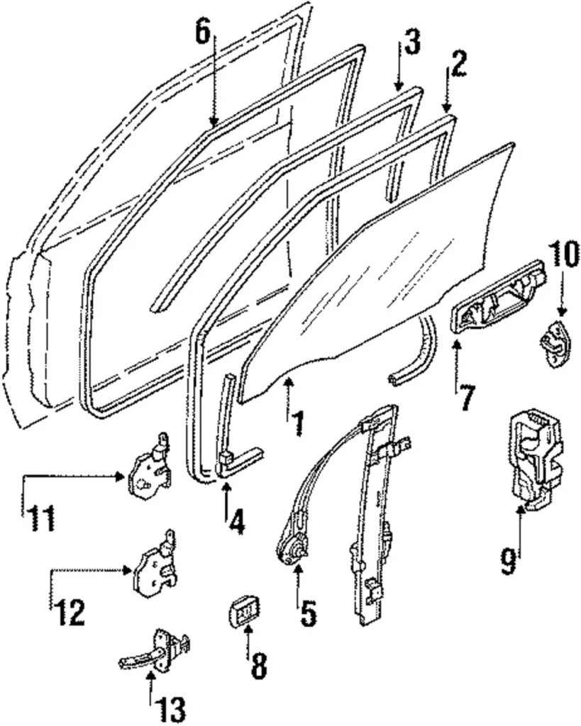 Hinge - Mazda (B156-58-210A)