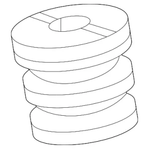 Strut Bumper - Mazda (KBB6-34-111A)