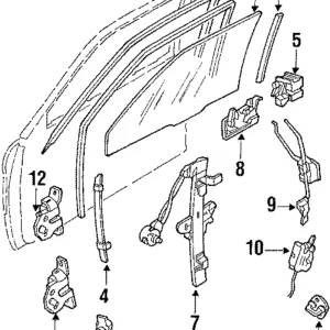 Window Regulator - Mazda (GJ21-59-560B)