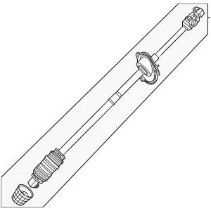 Intermediate Shaft - Mazda (KR9P-32-090B)