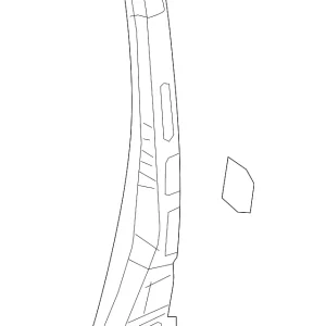 Center Pillar Reinforced - Mazda (KB7W-70-360A)
