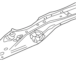 Outer Rail - Mazda (GHK1-53-81XB)