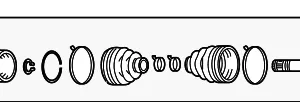 Outer Boot - Mazda (GD56-22-530)