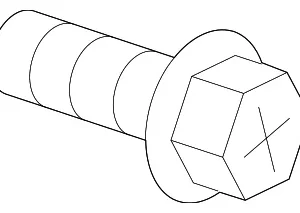 Lock Assembly Lower Bolt - Mazda (9076-00-512)