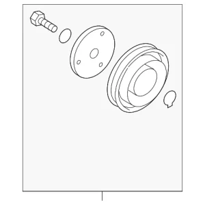 Pulley Assembly - Mazda (BBN2-61-L20A)