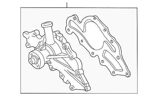 Engine Water Pump - Mazda (ZZR1-15-010A)
