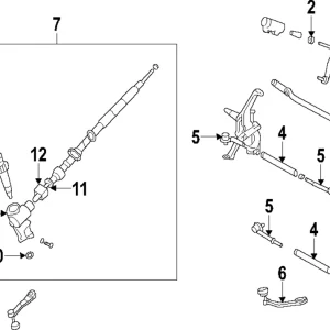 Steering Gear - Mazda (FA24-32-110B)