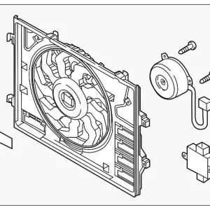 Engine Cooling Fan Assembly - Mazda (P51N-15-025)