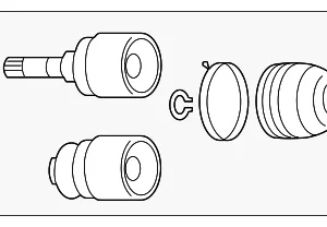Inner Joint Assembly - Mazda (GG61-22-620)