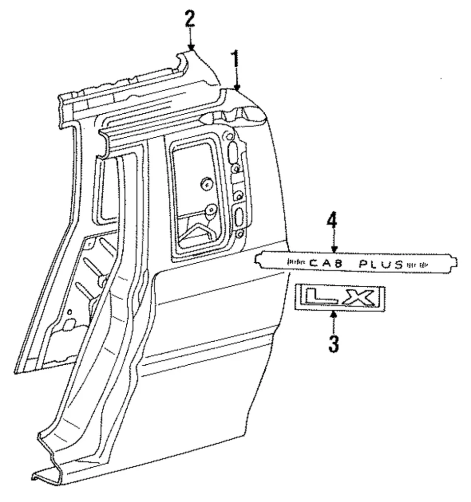Side Panel - Mazda (UF63-70-340A)
