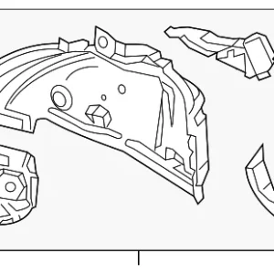 Inner Wheelhouse - Mazda (D1YE-70-15XB)