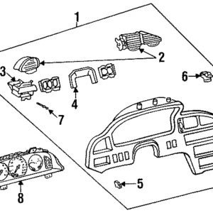 Vent Grille - Mazda (GA2A-64-71XB)