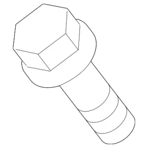 Child Seat Bracket Bolt - Mazda (GJ6A-57-7A1A)