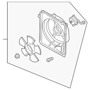 Fan Assembly - Mazda (KL68-15-035)