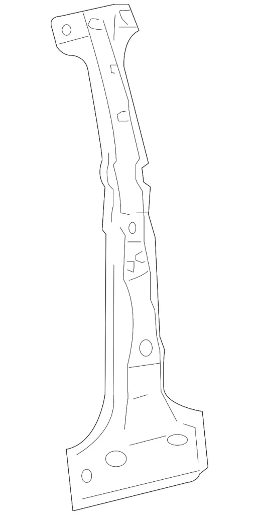 Center Pillar Reinforced - Mazda (ZZCA-71-390)