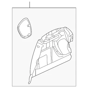 Trunk Side Trim - Mazda (B32H-68-870G-02)