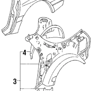 Quarter Panel - Mazda (FCY1-70-400A)