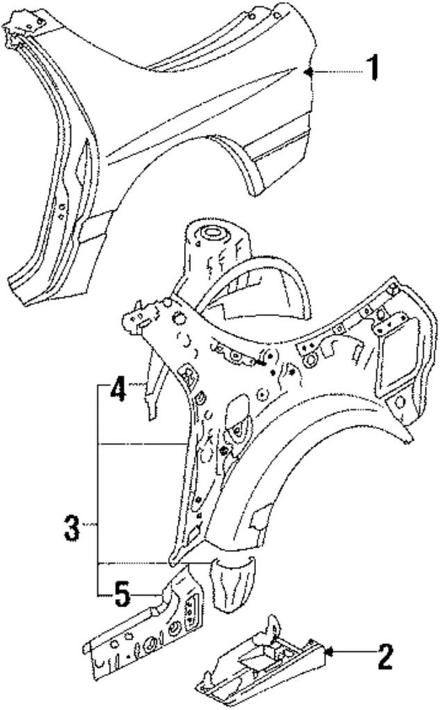 Quarter Panel - Mazda (FCY1-70-400A)