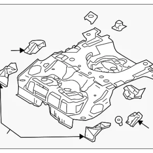 Rear Floor Pan - Mazda (BAN6-53-710E)