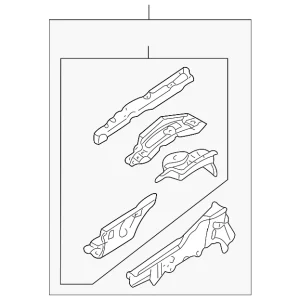 Apron/Rail Assembly - Mazda (T0Y0-53-20Y)
