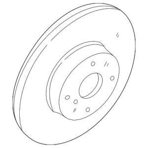 Disc Brake Rotor Front - Mazda (N026-33-25X)