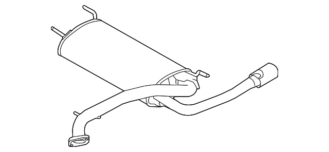 Muffler & Pipe - Mazda (L512-40-100B)