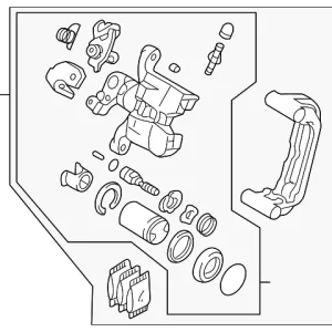 Caliper Assembly - Mazda (GKZA-26-98ZC)