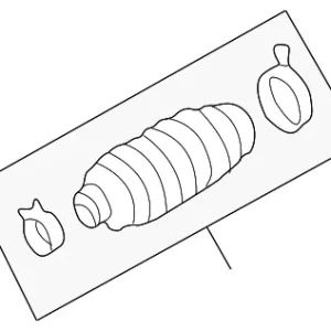 Inner Tie Rod Boot - Mazda (B25D-32-125)