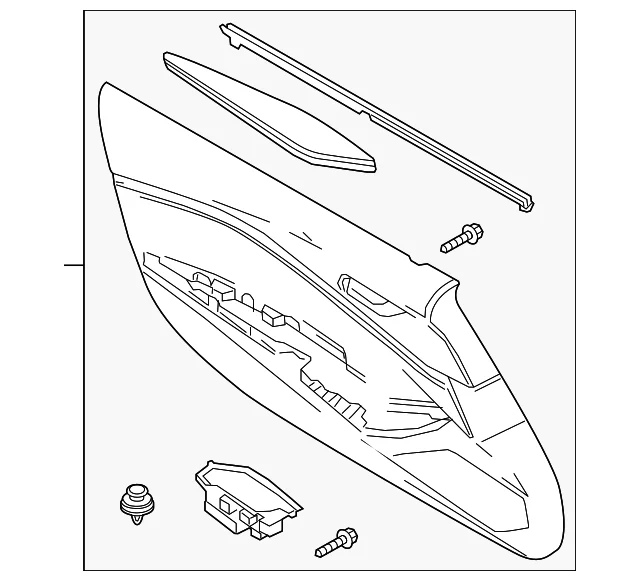 Door Trim Panel - Mazda (NG0R-68-420-8H)