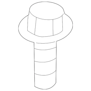 Outer Belt Assembly Upper Bolt - Mazda (KD46-57-811)