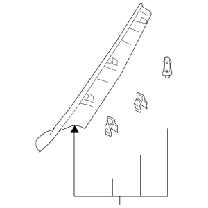 Windshield Pillar Trim - Mazda (GK2A-68-160C-80)
