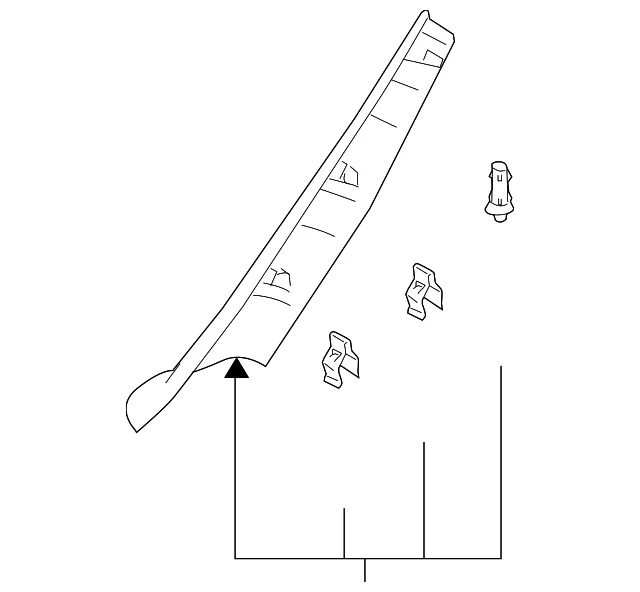Windshield Pillar Trim - Mazda (GK2E-68-170C-80)