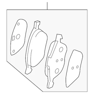 Brake Pads Front - Mazda (B3YF-33-23Z)