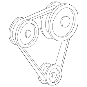 Water Pump Belt - Mazda (GY01-15-908A)